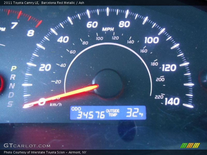 Barcelona Red Metallic / Ash 2011 Toyota Camry LE