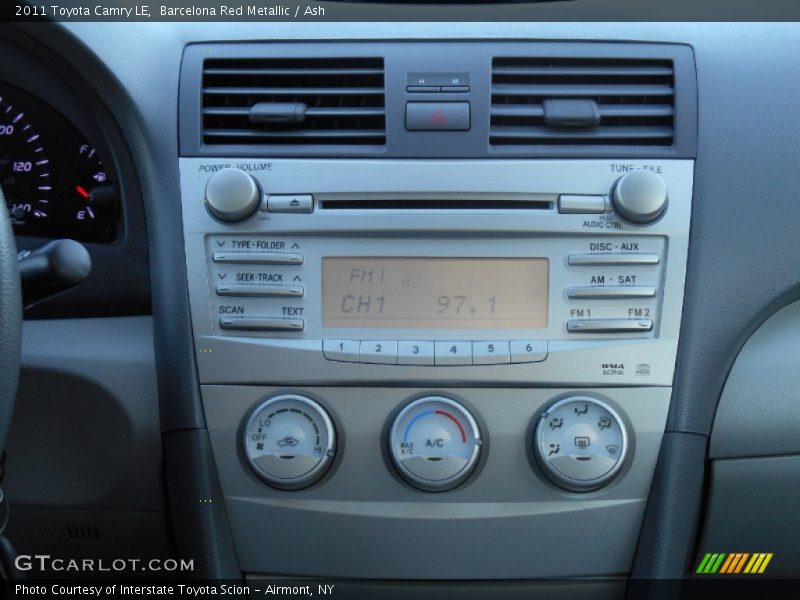 Barcelona Red Metallic / Ash 2011 Toyota Camry LE