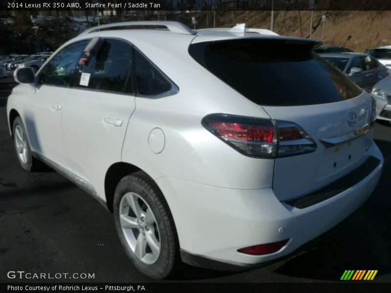 Starfire Pearl / Saddle Tan 2014 Lexus RX 350 AWD