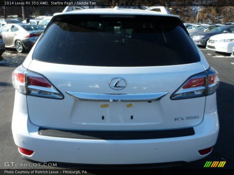 Starfire Pearl / Saddle Tan 2014 Lexus RX 350 AWD