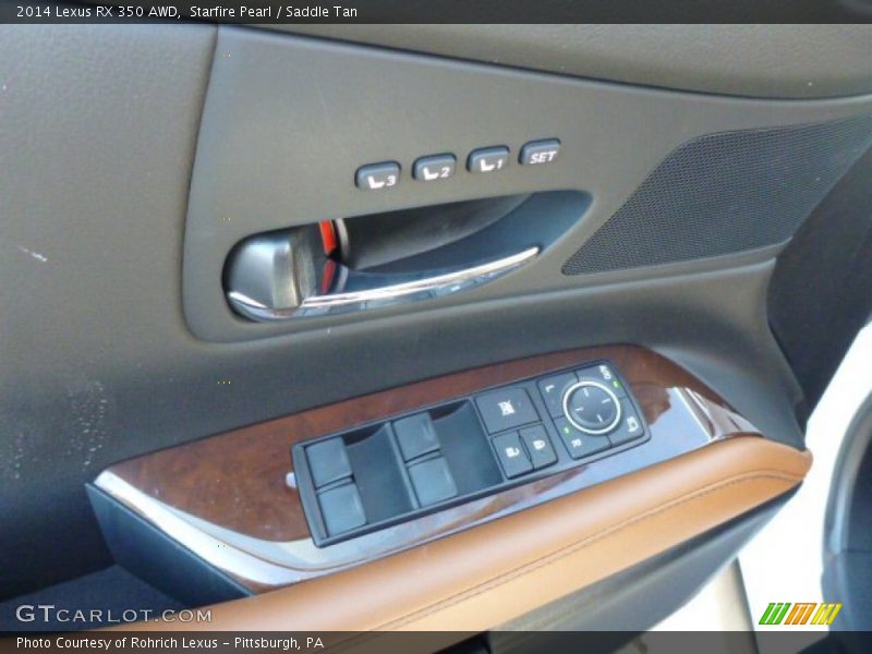 Starfire Pearl / Saddle Tan 2014 Lexus RX 350 AWD
