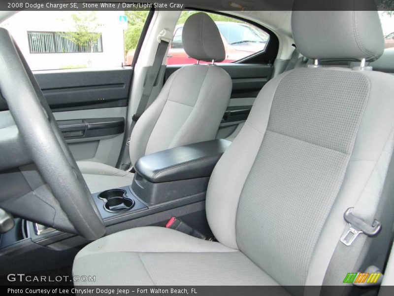 Stone White / Dark/Light Slate Gray 2008 Dodge Charger SE