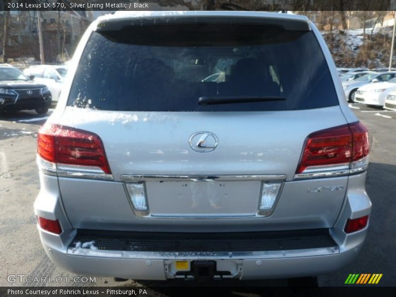 Silver Lining Metallic / Black 2014 Lexus LX 570