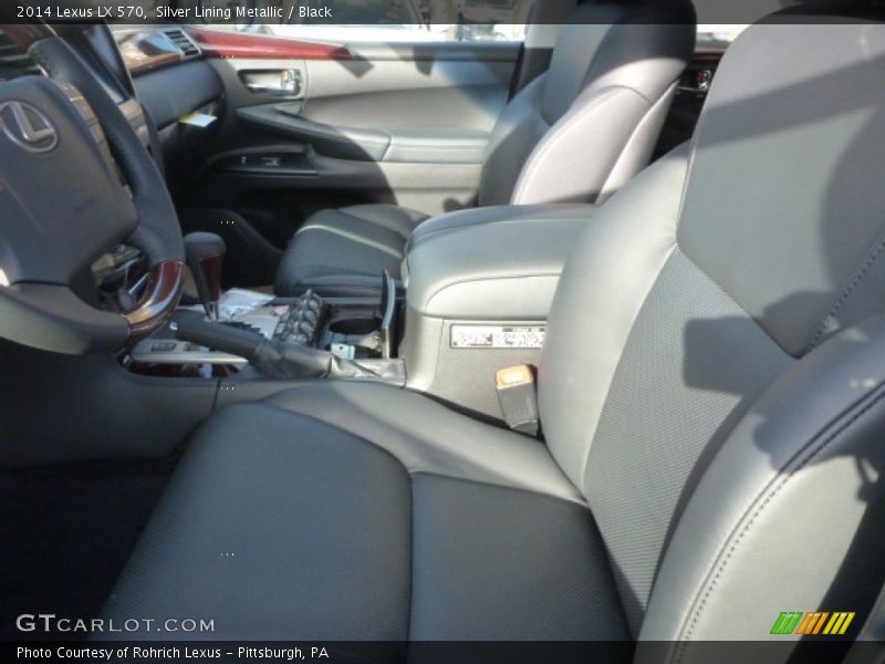 Silver Lining Metallic / Black 2014 Lexus LX 570
