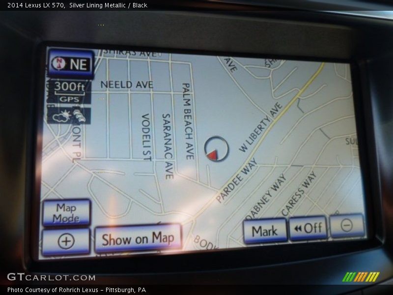 Silver Lining Metallic / Black 2014 Lexus LX 570