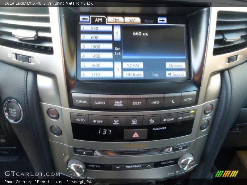 Controls of 2014 LX 570