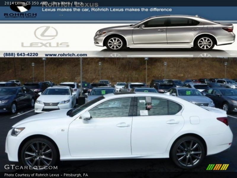 Ultra White / Black 2014 Lexus GS 350 AWD