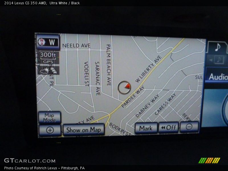 Navigation of 2014 GS 350 AWD