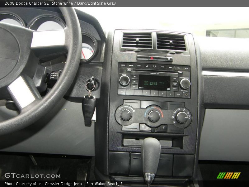 Stone White / Dark/Light Slate Gray 2008 Dodge Charger SE
