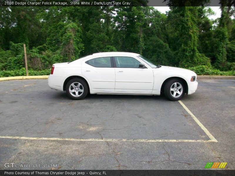 Stone White / Dark/Light Slate Gray 2008 Dodge Charger Police Package