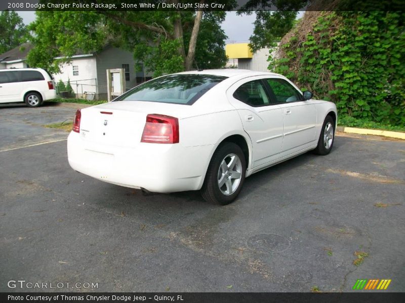 Stone White / Dark/Light Slate Gray 2008 Dodge Charger Police Package