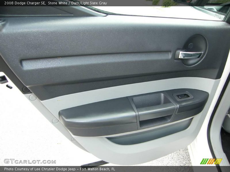 Stone White / Dark/Light Slate Gray 2008 Dodge Charger SE