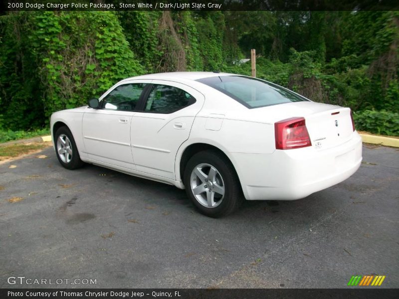 Stone White / Dark/Light Slate Gray 2008 Dodge Charger Police Package