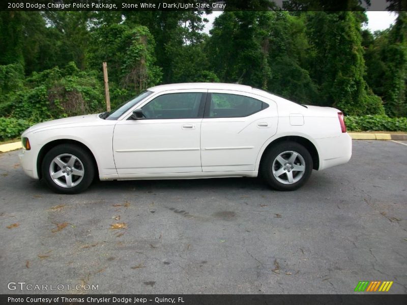 Stone White / Dark/Light Slate Gray 2008 Dodge Charger Police Package