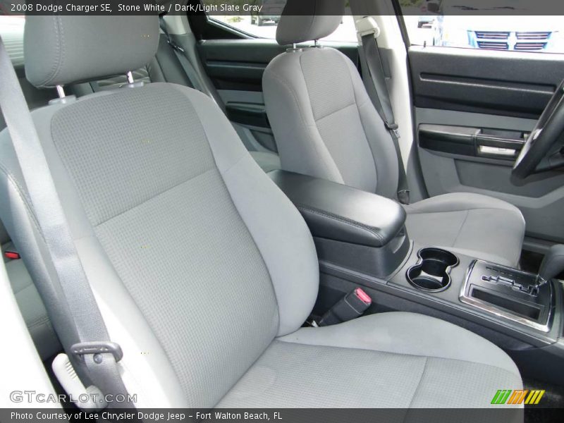 Stone White / Dark/Light Slate Gray 2008 Dodge Charger SE