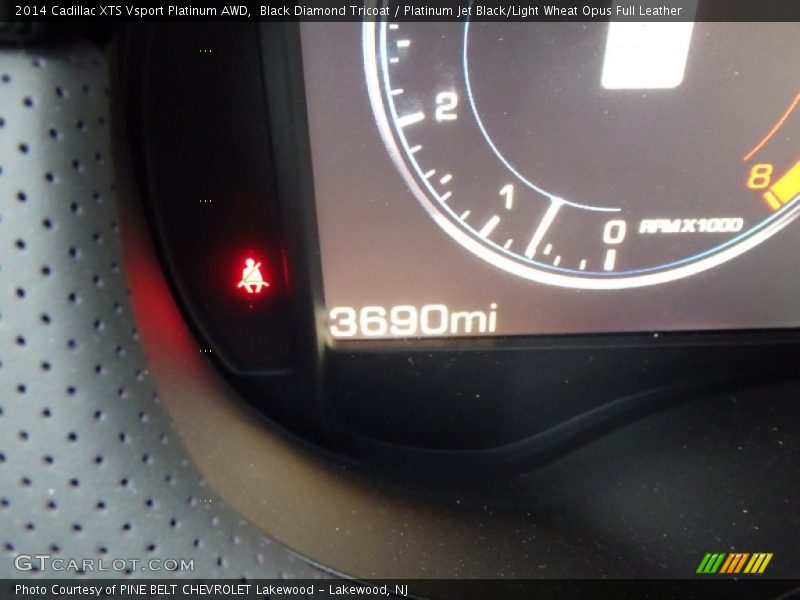 Black Diamond Tricoat / Platinum Jet Black/Light Wheat Opus Full Leather 2014 Cadillac XTS Vsport Platinum AWD