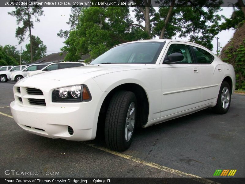 Stone White / Dark/Light Slate Gray 2008 Dodge Charger Police Package