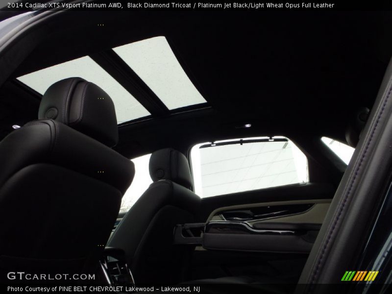 Black Diamond Tricoat / Platinum Jet Black/Light Wheat Opus Full Leather 2014 Cadillac XTS Vsport Platinum AWD