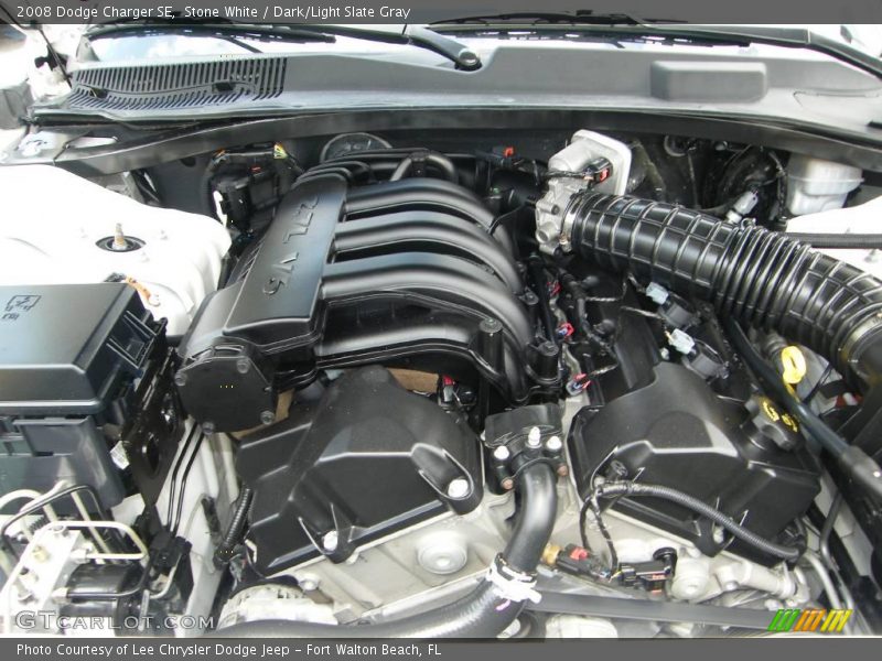 Stone White / Dark/Light Slate Gray 2008 Dodge Charger SE
