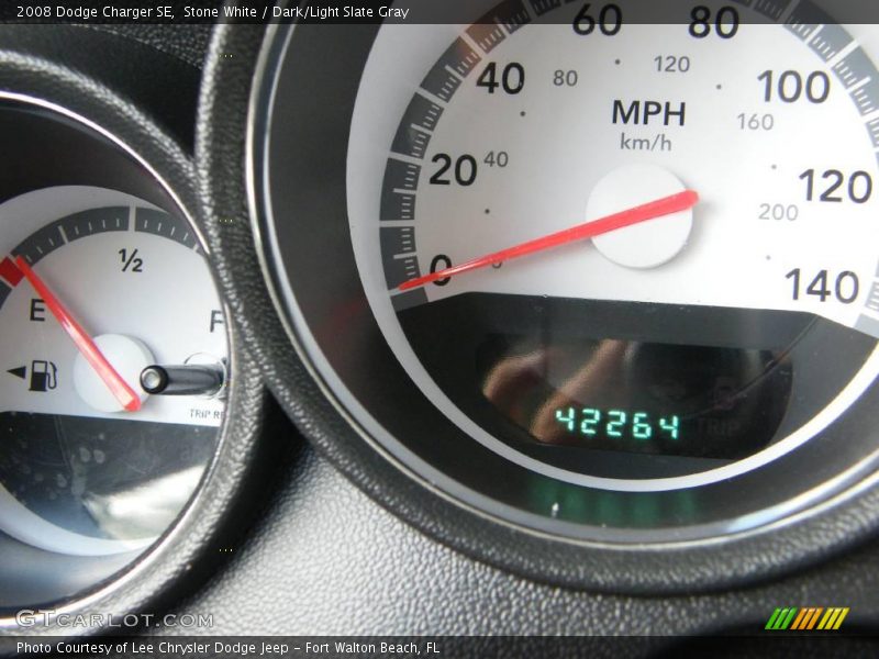 Stone White / Dark/Light Slate Gray 2008 Dodge Charger SE