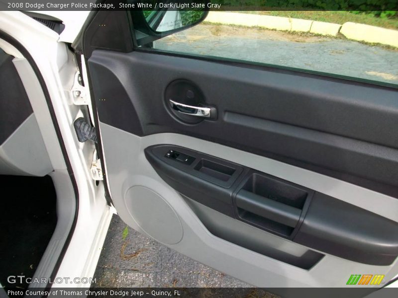 Stone White / Dark/Light Slate Gray 2008 Dodge Charger Police Package