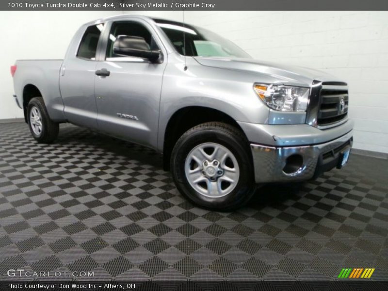 Silver Sky Metallic / Graphite Gray 2010 Toyota Tundra Double Cab 4x4