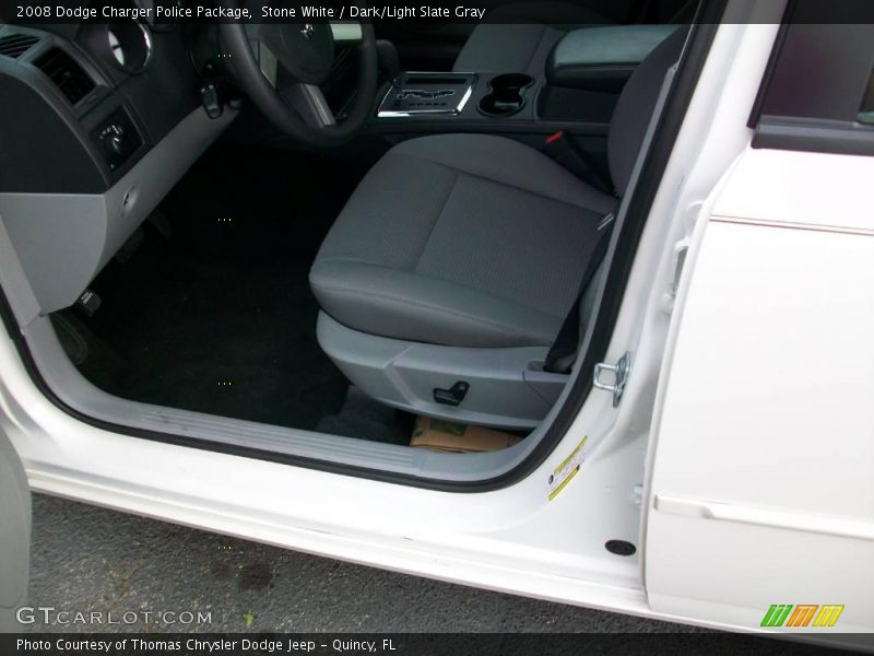 Stone White / Dark/Light Slate Gray 2008 Dodge Charger Police Package