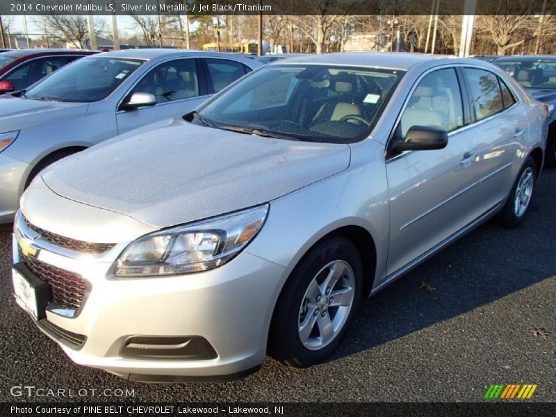 Silver Ice Metallic / Jet Black/Titanium 2014 Chevrolet Malibu LS