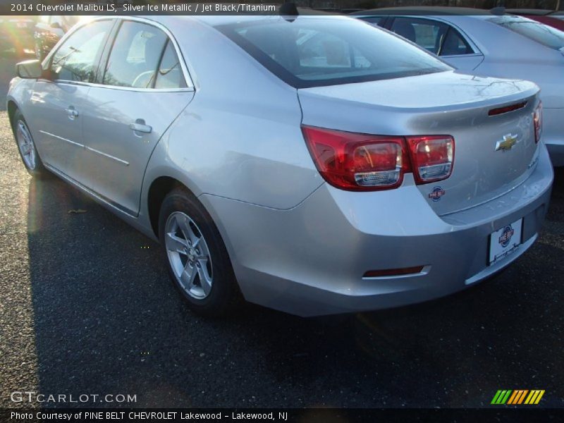 Silver Ice Metallic / Jet Black/Titanium 2014 Chevrolet Malibu LS