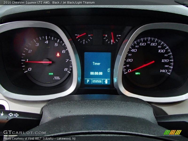 Black / Jet Black/Light Titanium 2010 Chevrolet Equinox LTZ AWD