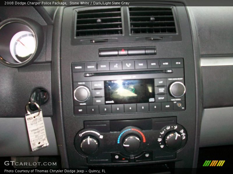 Stone White / Dark/Light Slate Gray 2008 Dodge Charger Police Package