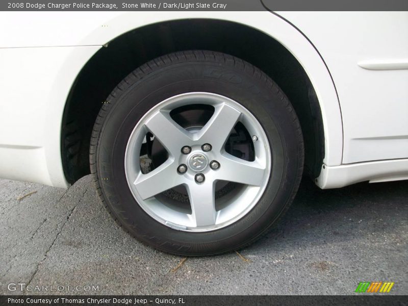 Stone White / Dark/Light Slate Gray 2008 Dodge Charger Police Package