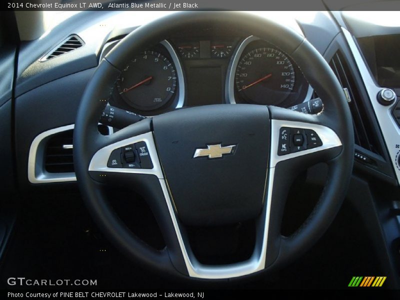 Atlantis Blue Metallic / Jet Black 2014 Chevrolet Equinox LT AWD