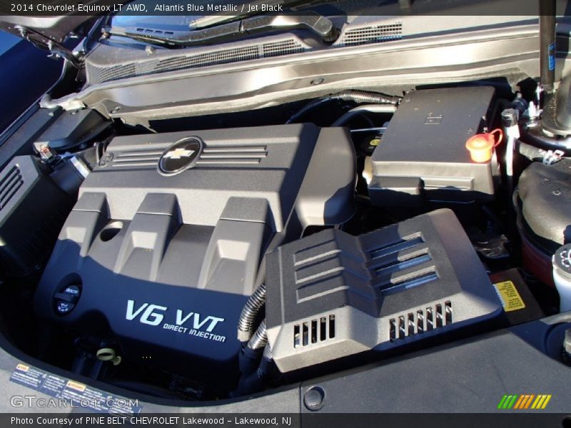 Atlantis Blue Metallic / Jet Black 2014 Chevrolet Equinox LT AWD