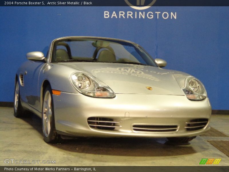 Arctic Silver Metallic / Black 2004 Porsche Boxster S