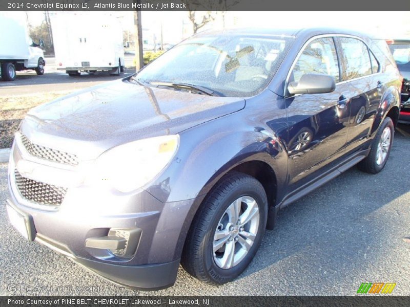 Atlantis Blue Metallic / Jet Black 2014 Chevrolet Equinox LS