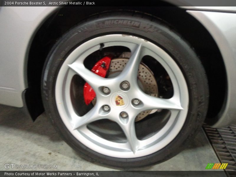 Arctic Silver Metallic / Black 2004 Porsche Boxster S