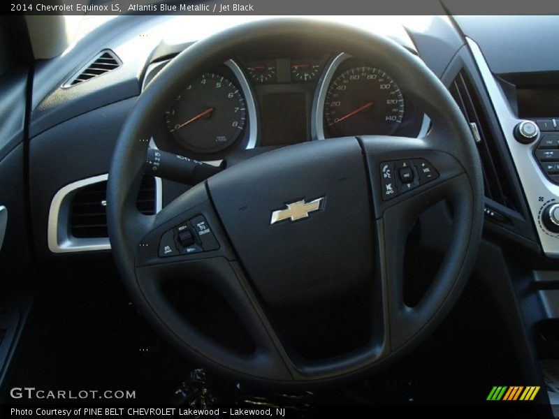 Atlantis Blue Metallic / Jet Black 2014 Chevrolet Equinox LS