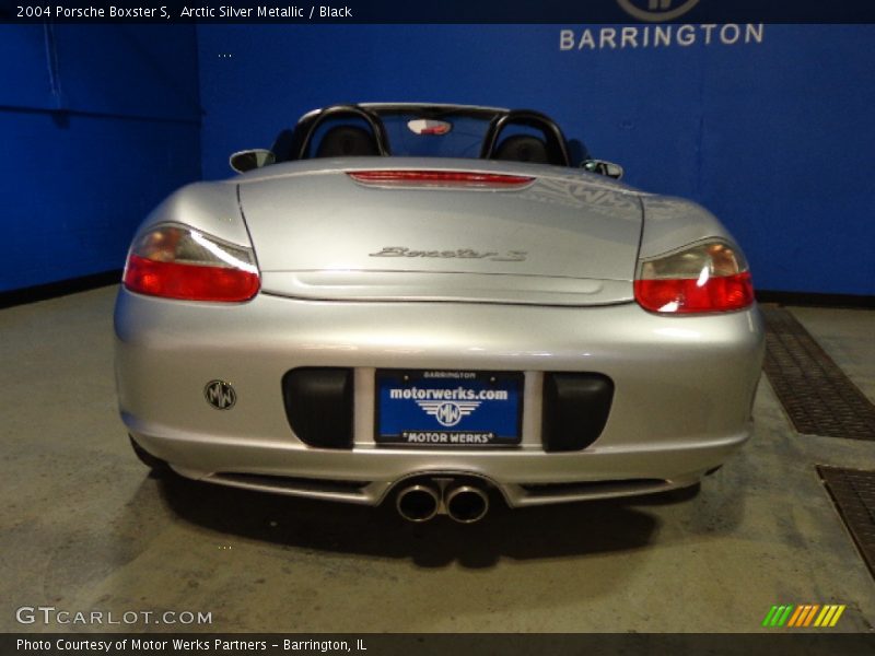 Arctic Silver Metallic / Black 2004 Porsche Boxster S