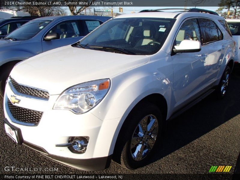 Summit White / Light Titanium/Jet Black 2014 Chevrolet Equinox LT AWD