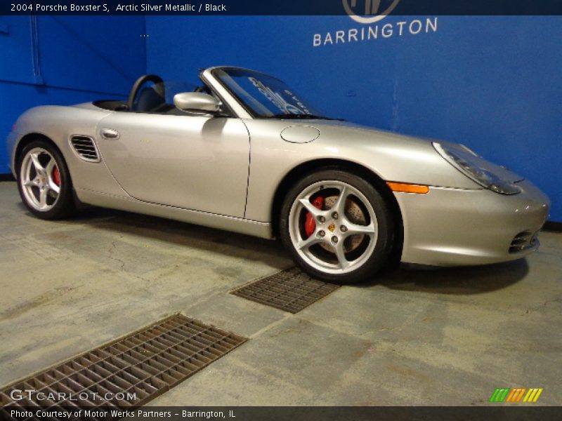 Arctic Silver Metallic / Black 2004 Porsche Boxster S