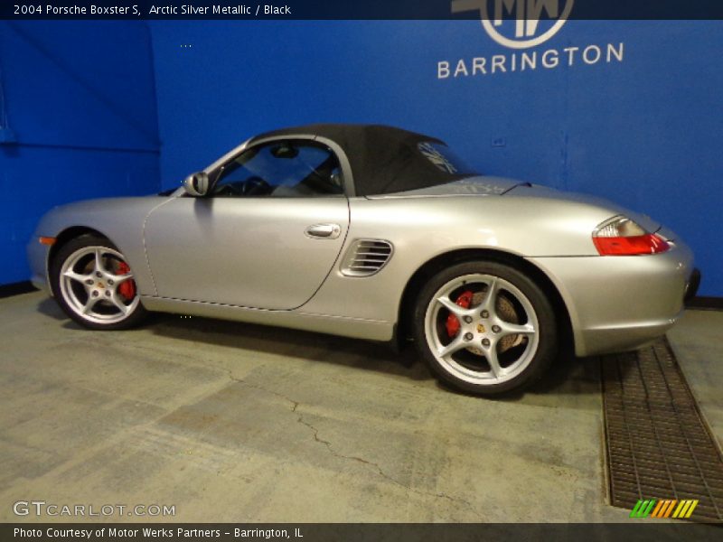 Arctic Silver Metallic / Black 2004 Porsche Boxster S