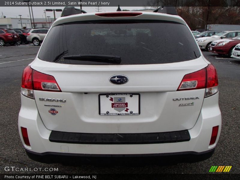 Satin White Pearl / Ivory 2014 Subaru Outback 2.5i Limited