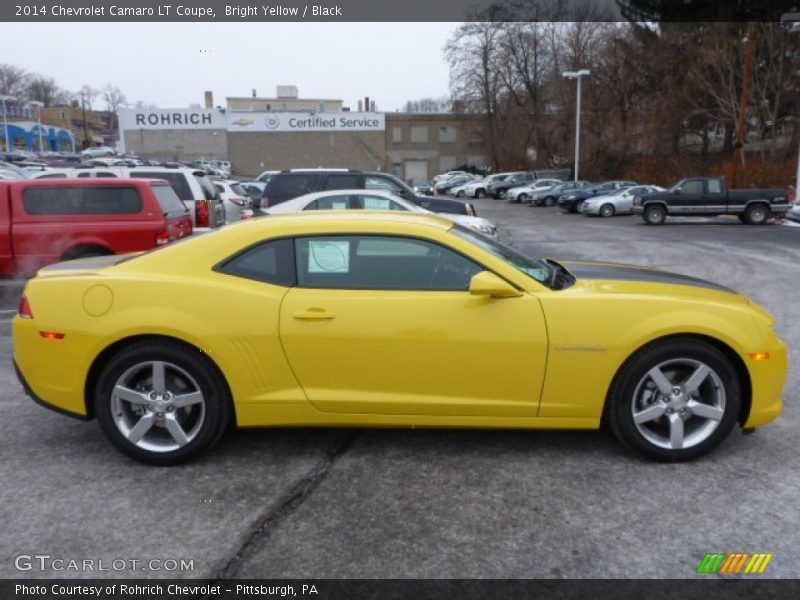 Bright Yellow / Black 2014 Chevrolet Camaro LT Coupe