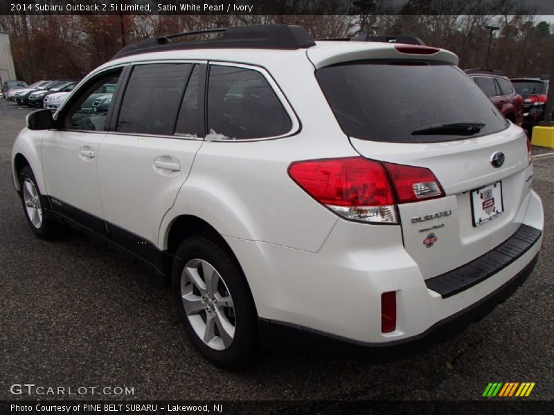 Satin White Pearl / Ivory 2014 Subaru Outback 2.5i Limited