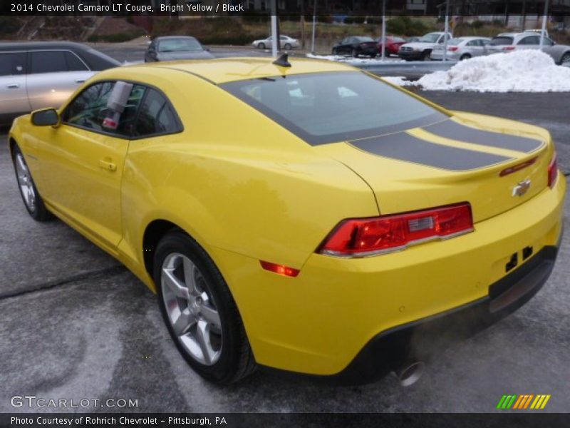Bright Yellow / Black 2014 Chevrolet Camaro LT Coupe