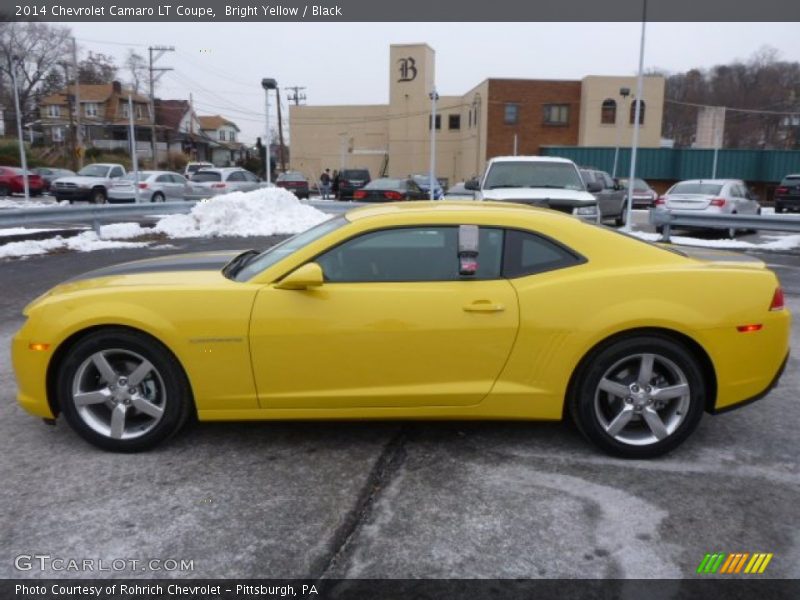 Bright Yellow / Black 2014 Chevrolet Camaro LT Coupe