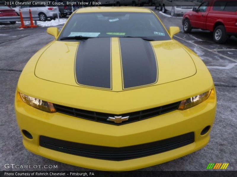 Bright Yellow / Black 2014 Chevrolet Camaro LT Coupe