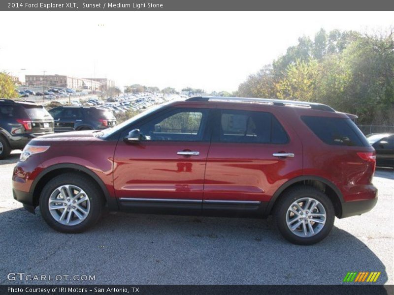Sunset / Medium Light Stone 2014 Ford Explorer XLT
