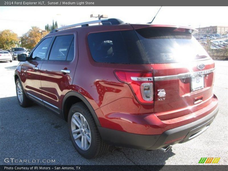Sunset / Medium Light Stone 2014 Ford Explorer XLT